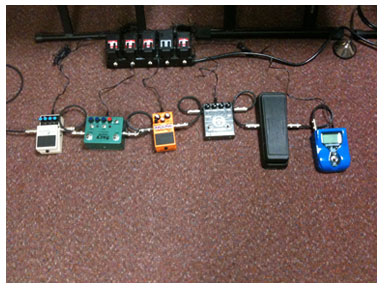 Pedals for The B.O.A.R.D. gig in March Pedals for The B.O.A.R.D. gig in March